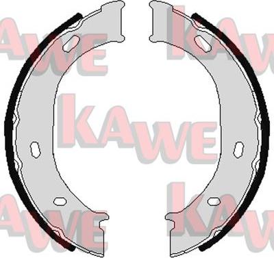 Kawe 07960 - Комплект спирачна челюст, ръчна спирачка vvparts.bg