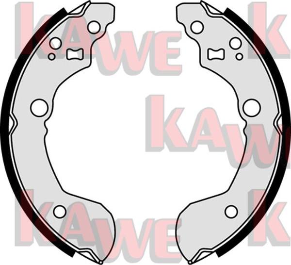 Kawe 07900 - Комплект спирачна челюст vvparts.bg