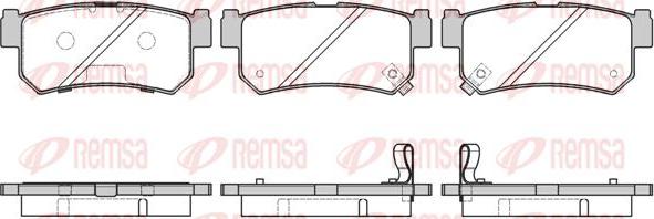 Kawe 0746 42 - Комплект спирачно феродо, дискови спирачки vvparts.bg