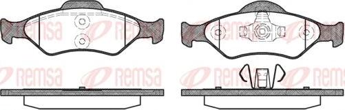 Kawe 0765 00 - Комплект спирачно феродо, дискови спирачки vvparts.bg