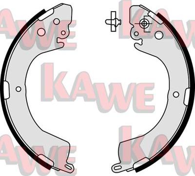 Kawe 07620 - Комплект спирачна челюст vvparts.bg