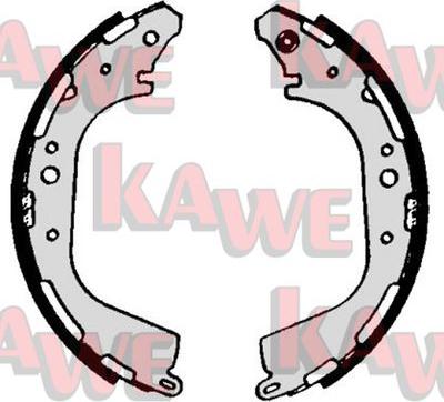 Kawe 07040 - Комплект спирачна челюст vvparts.bg
