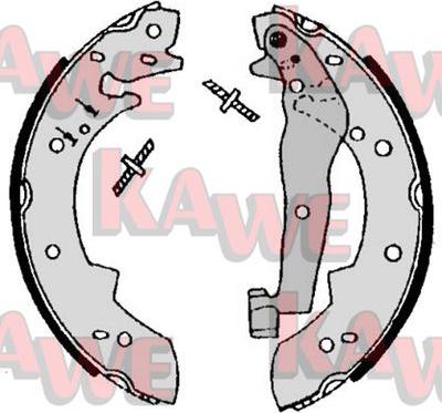 Kawe 07050 - Комплект спирачна челюст vvparts.bg