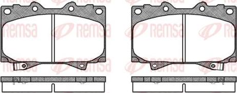 Kawe 0707 04 - Комплект спирачно феродо, дискови спирачки vvparts.bg