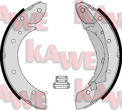 Kawe 07165 - Комплект спирачна челюст vvparts.bg