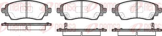 Kawe 0716 02 - Комплект спирачно феродо, дискови спирачки vvparts.bg