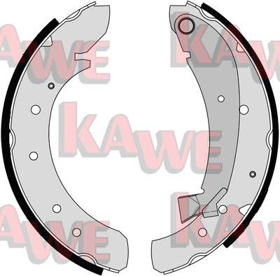 Kawe 07120 - Комплект спирачна челюст vvparts.bg