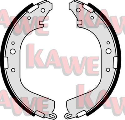 Kawe 07780 - Комплект спирачна челюст vvparts.bg