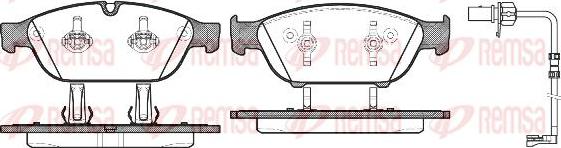 Kawe 1441 12 - Комплект спирачно феродо, дискови спирачки vvparts.bg