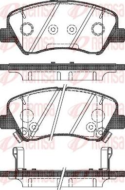 Kawe 1488 02 - Комплект спирачно феродо, дискови спирачки vvparts.bg