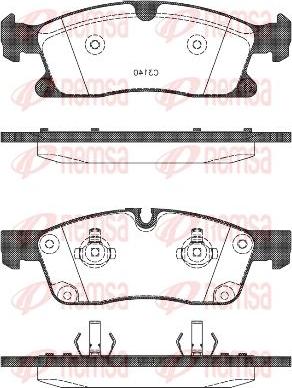 Kawe 1430 10 - Комплект спирачно феродо, дискови спирачки vvparts.bg