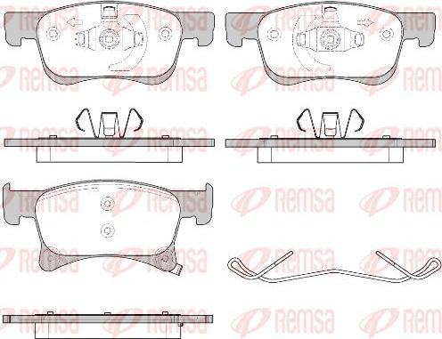 Kawe 1580 02 - Комплект спирачно феродо, дискови спирачки vvparts.bg