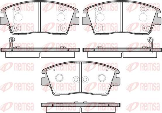 Kawe 1676 02 - Комплект спирачно феродо, дискови спирачки vvparts.bg