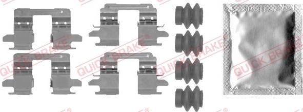 Kawe 109-0005 - Комплект принадлежности, дискови накладки vvparts.bg