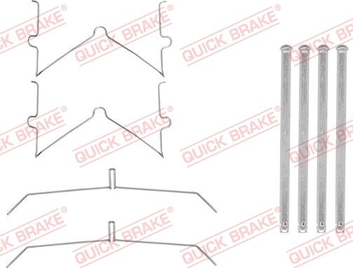 Kawe 109-0003 - Комплект принадлежности, дискови накладки vvparts.bg