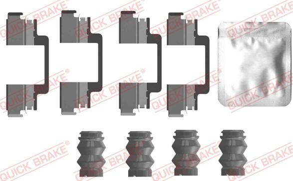 Kawe 109-0121 - Комплект принадлежности, дискови накладки vvparts.bg