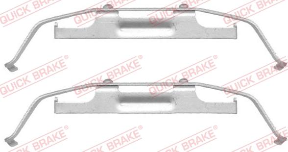 Kawe 109-1642 - Комплект принадлежности, дискови накладки vvparts.bg