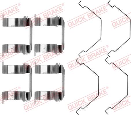 Kawe 109-1158 - Комплект принадлежности, дискови накладки vvparts.bg