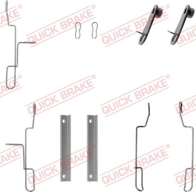 Kawe 109-1188 - Комплект принадлежности, дискови накладки vvparts.bg