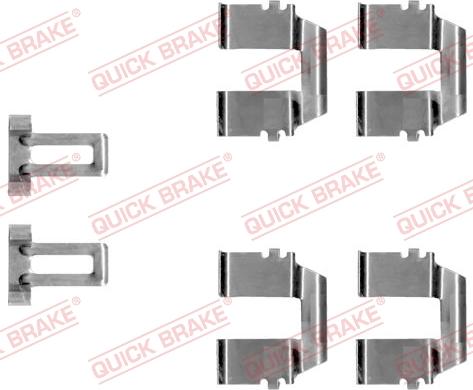 Kawe 109-1233 - Комплект принадлежности, дискови накладки vvparts.bg