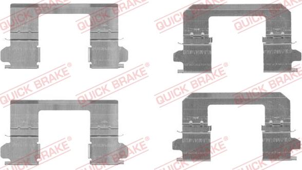 Kawe 109-1736 - Комплект принадлежности, дискови накладки vvparts.bg