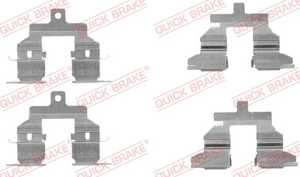 Kawe 109-1737 - Комплект принадлежности, дискови накладки vvparts.bg