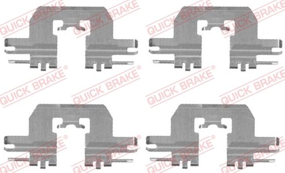 Kawe 109-1724 - Комплект принадлежности, дискови накладки vvparts.bg