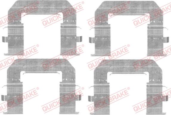 Kawe 109-1776 - Комплект принадлежности, дискови накладки vvparts.bg