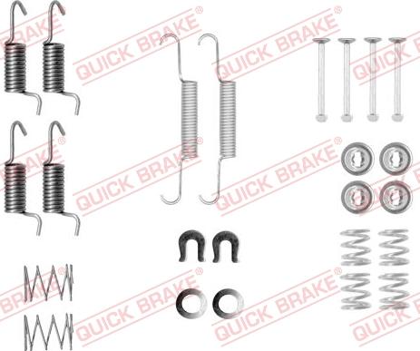 Kawe 105-0010 - Комплект принадлежности, челюсти за ръчна спирачка vvparts.bg