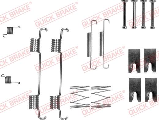 Kawe 105-0023 - Комплект принадлежности, челюсти за ръчна спирачка vvparts.bg