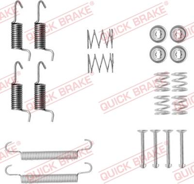 Kawe 105-0899 - Комплект принадлежности, челюсти за ръчна спирачка vvparts.bg