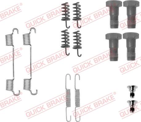 Kawe 105-0867 - Комплект принадлежности, челюсти за ръчна спирачка vvparts.bg