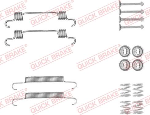 Kawe 105-0887 - Комплект принадлежности, челюсти за ръчна спирачка vvparts.bg