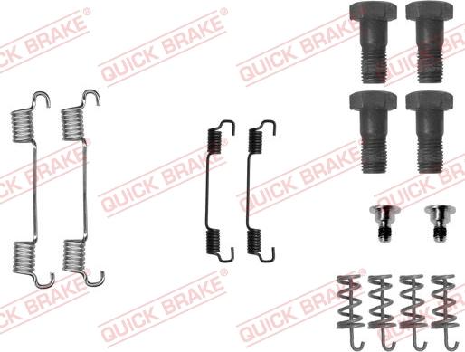 Kawe 105-0716 - Комплект принадлежности, челюсти за ръчна спирачка vvparts.bg