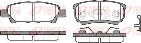 Kawe 1051 02 - Комплект спирачно феродо, дискови спирачки vvparts.bg