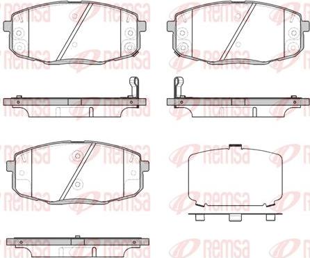 Kawe 1038 12 - Комплект спирачно феродо, дискови спирачки vvparts.bg