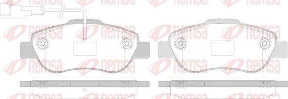 Kawe 1100 12 - Комплект спирачно феродо, дискови спирачки vvparts.bg