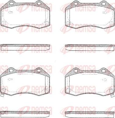 Kawe 1113 02 - Комплект спирачно феродо, дискови спирачки vvparts.bg