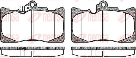 Kawe 1180 02 - Комплект спирачно феродо, дискови спирачки vvparts.bg