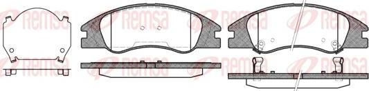 Kawe 1134 02 - Комплект спирачно феродо, дискови спирачки vvparts.bg