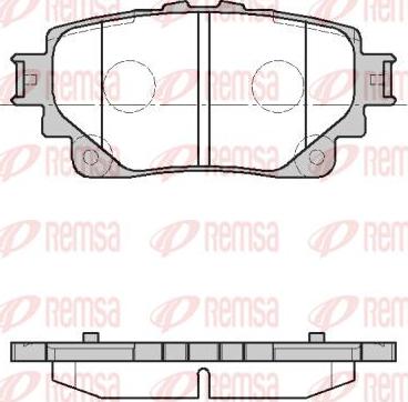 Kawe 1872 00 - Комплект спирачно феродо, дискови спирачки vvparts.bg