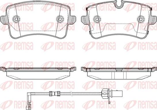 Kawe 1343 20 - Комплект спирачно феродо, дискови спирачки vvparts.bg