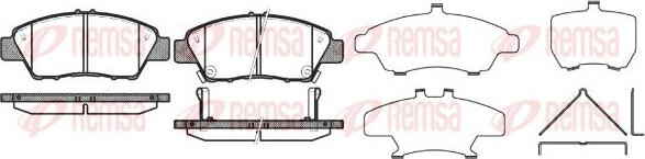 Kawe 1358 02 - Комплект спирачно феродо, дискови спирачки vvparts.bg