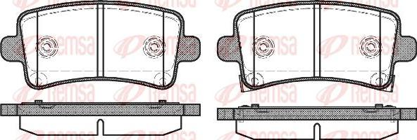 Kawe 1388 04 - Комплект спирачно феродо, дискови спирачки vvparts.bg