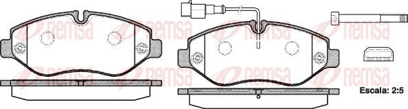 Kawe 1245 02 - Комплект спирачно феродо, дискови спирачки vvparts.bg