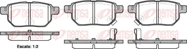 Kawe 1286 02 - Комплект спирачно феродо, дискови спирачки vvparts.bg