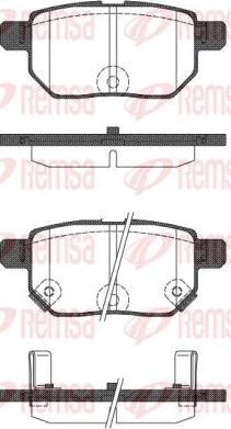 Kawe 1286 22 - Комплект спирачно феродо, дискови спирачки vvparts.bg