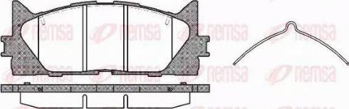 Kawe 1233 00 - Комплект спирачно феродо, дискови спирачки vvparts.bg