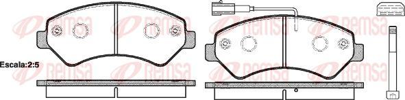 Kawe 1275 01 - Комплект спирачно феродо, дискови спирачки vvparts.bg