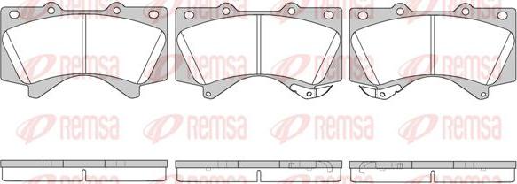 Kawe 1271 02 - Комплект спирачно феродо, дискови спирачки vvparts.bg